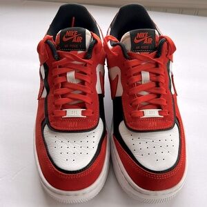 Nike Wmen 9.5 Air Force 1 Shadow "Rush Orange/Black/Guava Ice" Shoe Pre-loved